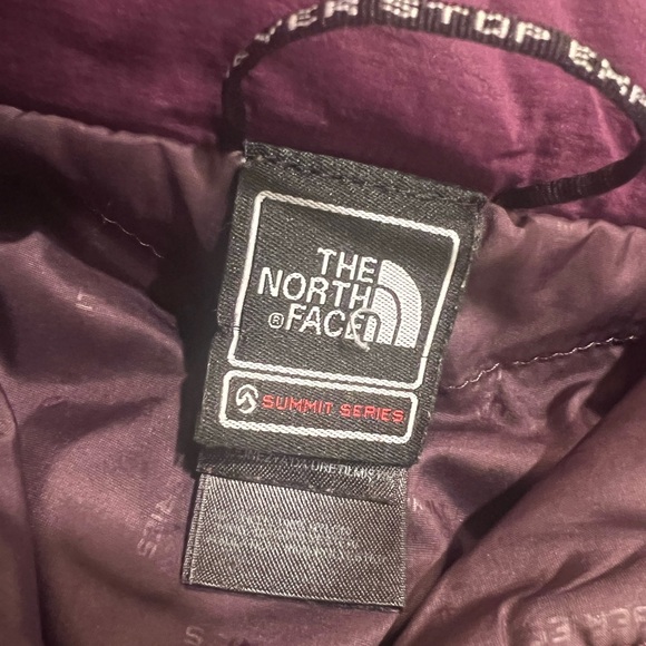 The North Face Maroon Jacket with Lime Zipper - Picture 4 of 8